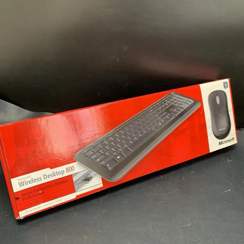 Microsoft Wireless 800 Desktop Keyboard & Mouse Bundle (USB Dongle) 2LF-00001